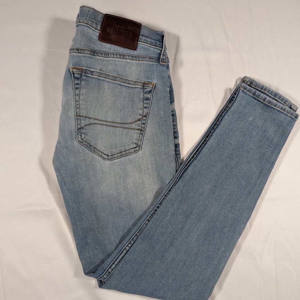 HOLLISTER Women’s Super Skinny Jeans High-Rise Ripped W30 Stonewashed